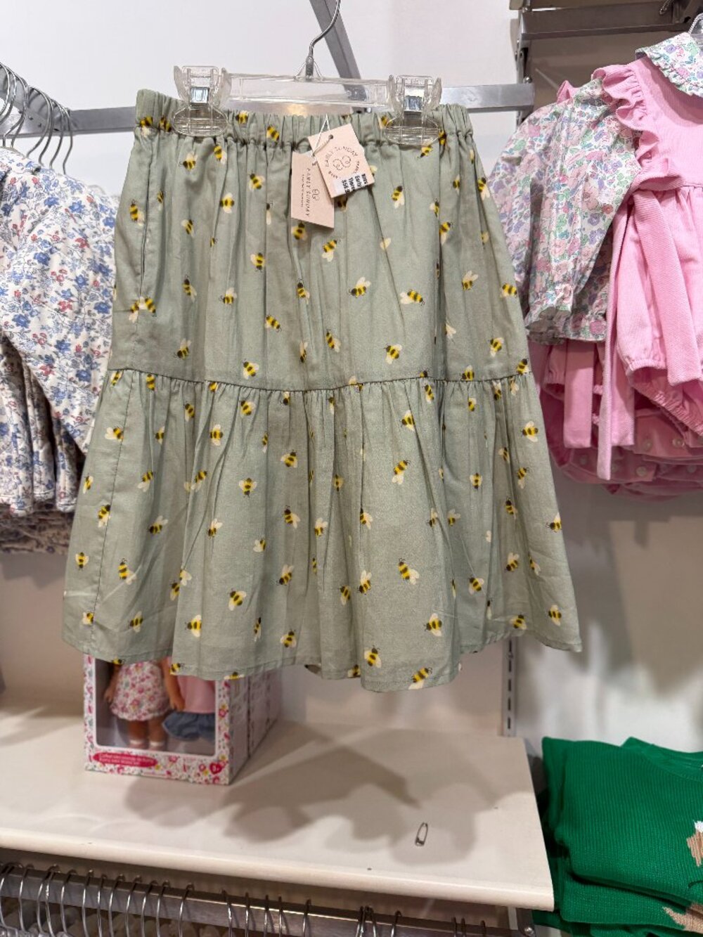NWT Early Sunday Joyce Honey Bees Skirt